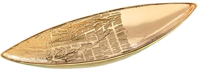 Keramik-Tafel, gold, 39 x 13 x 7,5 cm