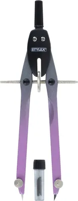 Produktbild von Schnellverstell-Zirkel mit mit Mitteltriebspindel / Farbe: pink