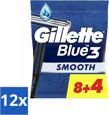 Produktbild von Gillette Blue III Einwegrasierer 12 Stück - Vorteilspack - 12 Stücke