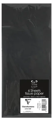 Immagine prodotto di Clairefontaine 6663-BC Carta velina Clairefontaine, (L)500 x (H)700 mm, nero