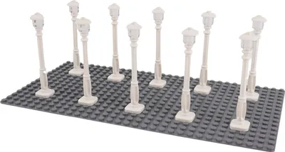 Produktbild von LEGO® Straßenlaternen Laternenpfahl Weiß - 11062 NEU! Menge 100x