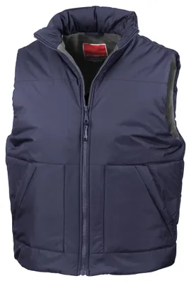 Produktbild von Result Damen Steppweste / Bodywarmer mit Fleecefutter FK583 (S) (Marineblau)