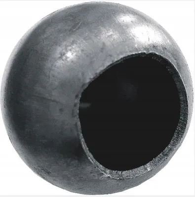 Produktbild von LogistSystem - Eisen Hohlkugel FI 40 mm mit Loch FI 22 mm - Blech Kugel - Zaunkugel - Stahlkugel - Zierkugel als Zierelemente - für Geländer Zaun - Treppengeländer - Handlaufhalter