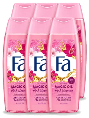 Produktbild von 6 x Fa Douchegel Magic Oil Pink Jasmine - 250 ml - Vorteilspackung - 6 Stücke