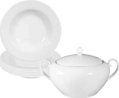 Produktbild von Seltmann Weiden Rondo/Liane Weiß Suppen-Set 7-teilig