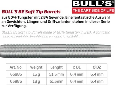 Obrázek produktu pro Šipky Soft Tip Barrels BE27 - 18g - 65986
