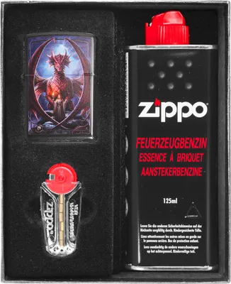 Produktbild von Feuerzeug-Set ZIPPO  ANNE STOKES DRAGON Geschenk No1