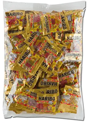 Produktbild von Haribo Goldbären Minibeutel Portionspackungen Mini Bären 100 Stück