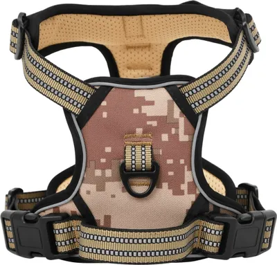 Produktbild von Hundegeschirr Reflektierend Verstellbar Camouflage Braun L
