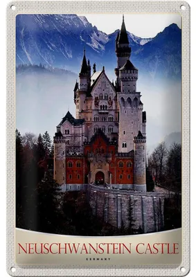 Produktbild von Blechschild Reise 20x30cm Neuschwanstein Schloss Deutschland