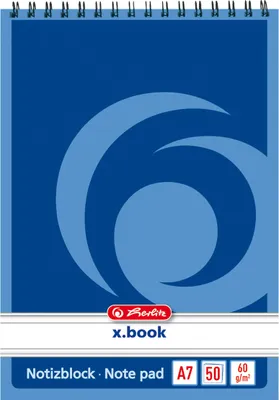 Produktbild von 10x Herlitz Spiral-Notizblock / Schreibblock / DIN A7 / liniert