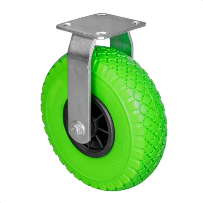 Obrázok produktu pre WAGNER Pevné koliesko PANNENSICHER - koleso zPolyuretánpeny Ø 260 mm, ráfik 75 mm, doska 115 x 110 mm, nosnosť 100 kg - 04726601
