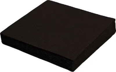 Produktbild von 250 Servietten (PAPMix) 3-lagig schwarz 33 x 33 cm