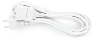 Produktbild von Verlängerungskabel 3m Weiß 3680W flacher Stecker