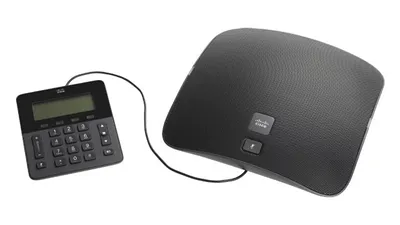 Produktbild von Cisco Unified IP Conference Phone 8831 Daisy Chain Kit, LCD, 396 x 162 Pixel, G.711, G.722, G.729A, G.729ab, iLBC, SIP, IEEE 802.3, IEEE 802.3af, IEEE 802.3u, 128-bit AES, 802.1x RADIUS