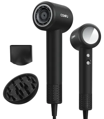 Produktbild von Haartrockner 1500W 110000 U min Hochgeschwindigkeits Ionen Föhn Schwarz
