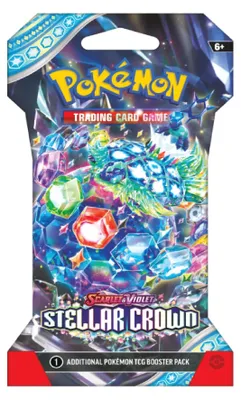 Produktbild von Pokémon Stellar Crown Sleeved Booster Englisch