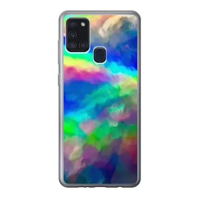 Produktbild von MuchoWow® Handyhülle Schutzhülle Hülle für Samsung Galaxy A21s Aquarell - Kunst - Psychedelisch Silikon Softcase Handy Hülle - Hartschale