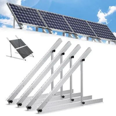 Obrázok produktu pre 45"držiak balkónovej elektrárne 114cm Balkónová elektráreň držiak solárneho panelu PV modulov 4 kusy Nastaviteľný uhol 0-90 stupňov