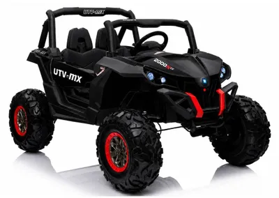 Produktbild von Elektroauto Jeep XMX603 Schwarz Ledersitz EVA-Reifen LED Frontscheinwerfer Auto