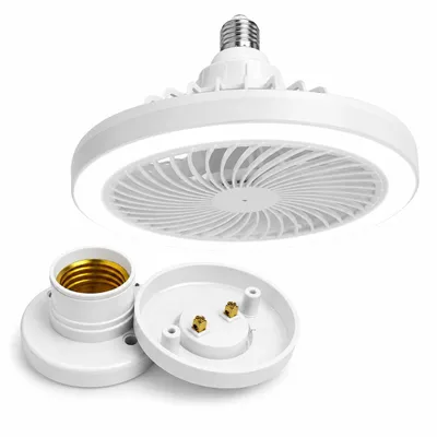 Produktbild von 48W Deckenventilator mit LED-Licht, Deckenlampe mit Fernbedienung - GLOFNACC