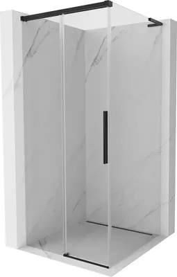Produktbild von Mexen Rox L Duschkabine, Schiebetür, 110 x 110 cm, transparent, schwarz - 8C2L-110-110-70-00