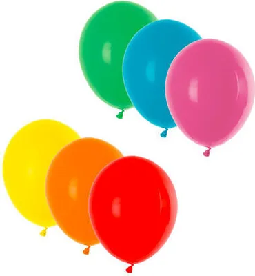 Produktbild von Luftballons 600 Stück bunt Ø18cm aus Naturkautschuklatex für Luft und Helium