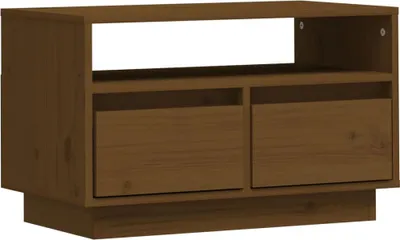 Produktbild von vidaXL TV-Schrank Honigbraun 60x35x37 cm Massivholz Kiefer