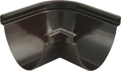 Produktbild von Marley Rinnenwinkel Duplex NW 80 mm, Außenecke/Innencke, 90°, oval, braun
