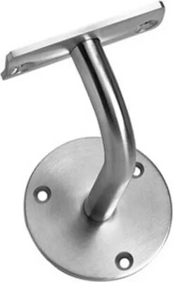 Produktbild von Handlaufhalter gebogen Auflage gerade Edelstahl