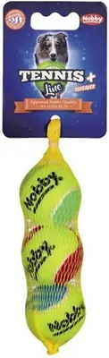 Immagine prodotto di Pallina da tennis Nobby con squeaker in rete 3 pezzi, taglia: XS