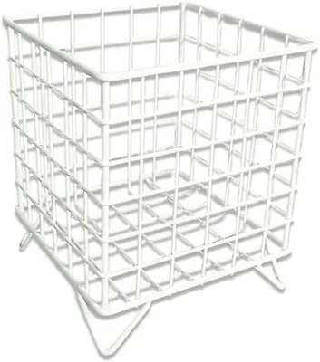 Produktbild von Faltbarer Aufbewahrungskorb mit Tragegriffen – vielseitig für Zuhause und unterwegs (Weiß, 20,2 x 20,2 x 22,5 cm)