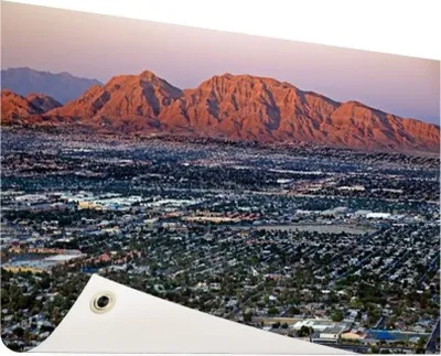Produktbild von Gartenposter - 120x80 cm - Las Vegas und Umgebung  - Modernes Wandbilder - Amerikanische Städte