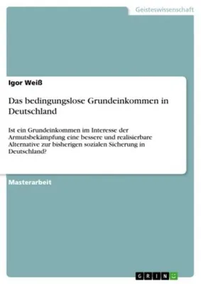 Produktbild von Das bedingungslose Grundeinkommen in Deutschland