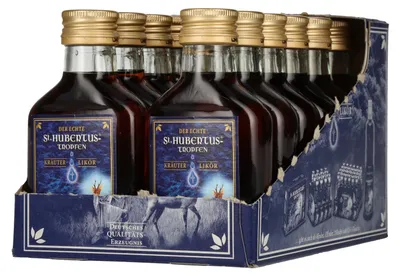 Produktbild von St. Hubertus Tropfen - Kräuter Likör (12 x 0,1L)