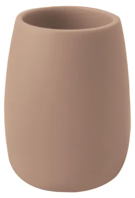 Produktbild von Zahnputzbecher Spirella Sven Polyresin Holz Ø 8 cm Cappuccino Badezimmer