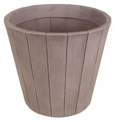 Produktbild von Blumenkübel Wood 40cm natur Blumentopf Blumengefäß Pflanzgefäß Pflanzenbehälter