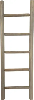 Produktbild von UNUS® Dekoleiter Holzleiter Leiter Handtuchhalter  120cm grau