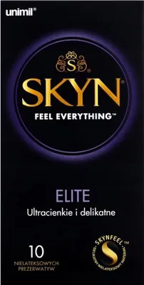 Produktbild von Unimil SKYN Elite, Männliches Kondom, weich, Natürlich/Natur, Zusätzliches Gefühl, 53 mm, 10 Stück(e)