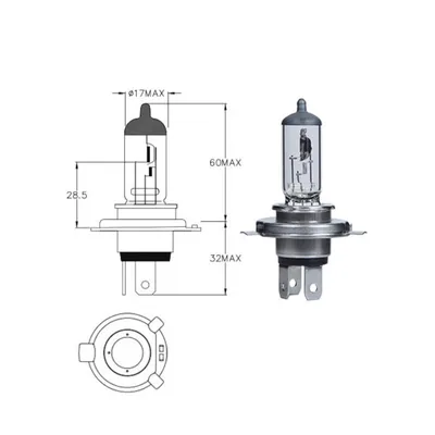 Image de Hauptscheinwerferlampe 12V 35/35W HS1