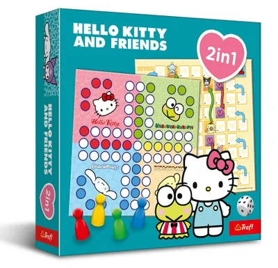 Produktbild von Trefl - 2-in-1-Spiel: Ludo, Schlangen und Leitern: Hello Kitty, Hello Kitty