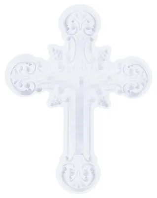 Produktbild von Silikonform Kreuz - 3D Gießform für Wanddekoration - DIY Epoxidharz Schmuckherstellung