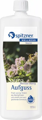 Produktbild von Spitzner Saunaaufguss Melisse Honig 1 Liter Sauna Aufguss frisch-würzig 1000 ml