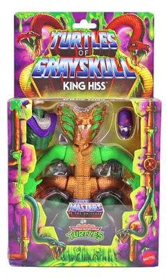 Productafbeelding van MOTU x TMNT: Turtles of Grayskull Deluxe Actiefiguur King Hiss, 14 cm