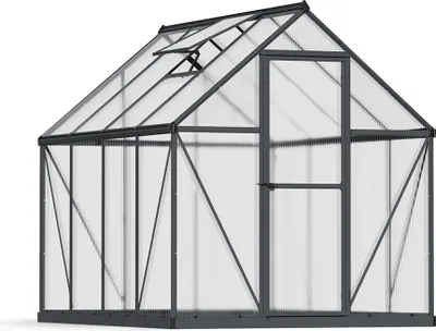 Produktbild von Palram - Canopia Aluminium Gewächshaus Mythos 68 Grau 247x185x208 cm