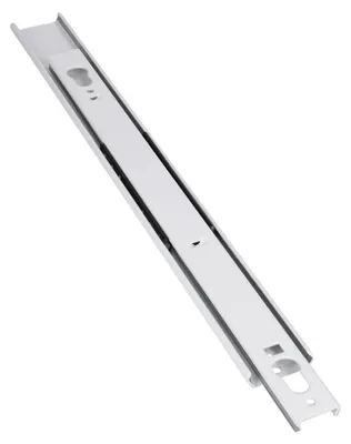 A single drawer slide, also known as an extension slide, for a refrigerator or freezer drawer.