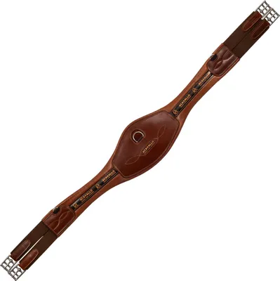 Produktbild von Acavallo Anatomischer Langgurt Kalbsleder + Nylon, Farbe:cognac, Größe:145