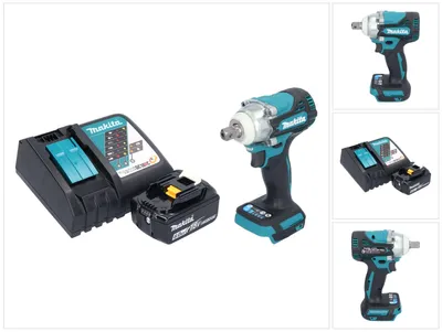 Zdjęcie produktu dla Makita DTW 301 RG1 akumulatorowy klucz udarowy 18 V 330 Nm 1/2" bezszczotkowy + 1x akumulator 6,0 Ah + ładowarka