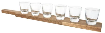 Produktbild von COOK CONCEPT 6er Shooter auf Akazie / Schnapsglasträger mit 6 Schnapsgläsern