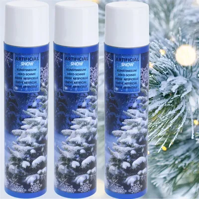 Produktbild von 900ml Schneespray Weihnachtsbaum - Schnee Spray Baum Kunstschnee Dekoschnee Spraydose Snow Foam Weihnachtsdeko